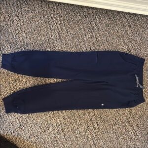 Figs Navy Blue Uman Relaxed Jogger Sweatpants Tapered Fit
